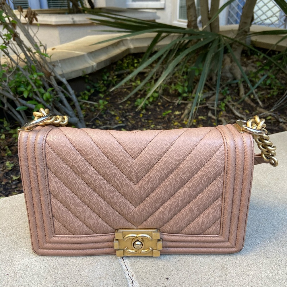 Chanel Medium Nude Blush Boy Bag